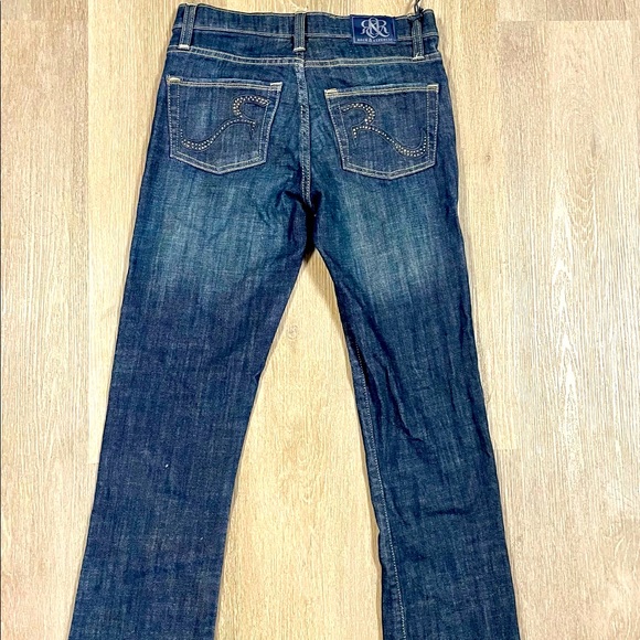 Rock & Republic NEW Women's Size 4 Jeans BootCut Sequined Pockets DARK BLUE - Picture 6 of 12